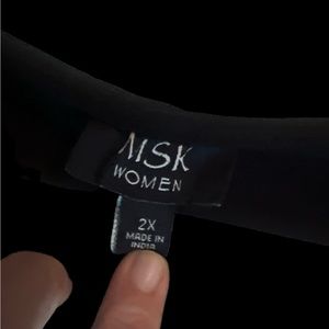 Black formal blouse 2xl